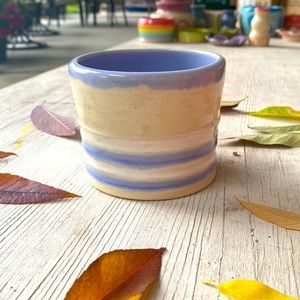 Handmade lavender pot